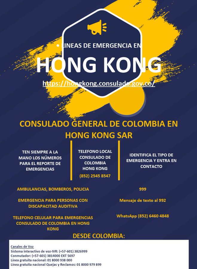 Lineas de atención en Hong Kong
