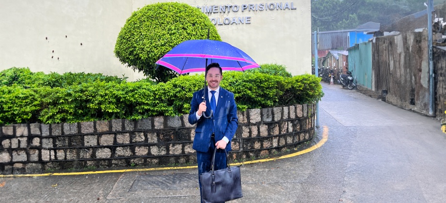 Cónsul David Alejandro Arias Parrado realizó visita  en la prisión Coloane de Macao para brindar atención consular