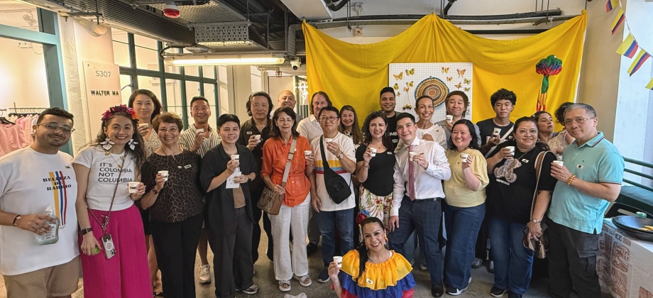 Celebración del Dia de la Independencia de Colombia en Hong Kong
