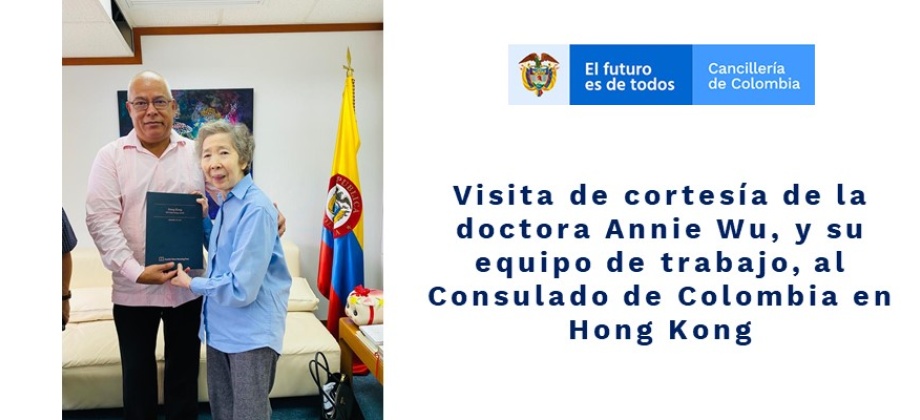 Visita de cortesía de la doctora Annie Wu, y su equipo de trabajo, al Consulado de Colombia