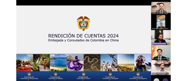 Embajada y consulados de Colombia en China realizaron su rendición de cuentas 